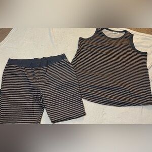 Logo by Lori Goldstein Logo 2 piece lounge pants set 2x-3X